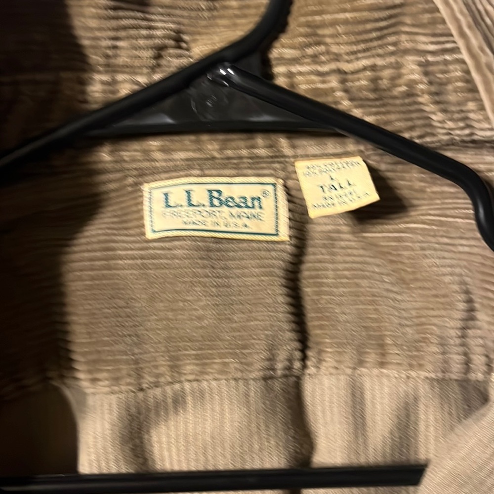 LL Bean corduroy shirt